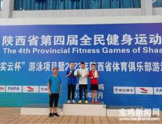 陕西省第四届全民健身运动会游泳比赛在宝鸡开赛