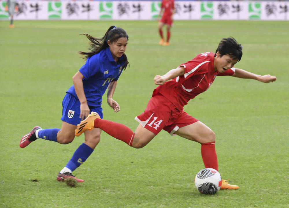 巴黎奥运会女足亚洲区预选赛：朝鲜队胜泰国队