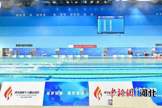 河北省第十六届运动会青少组游泳比赛收官