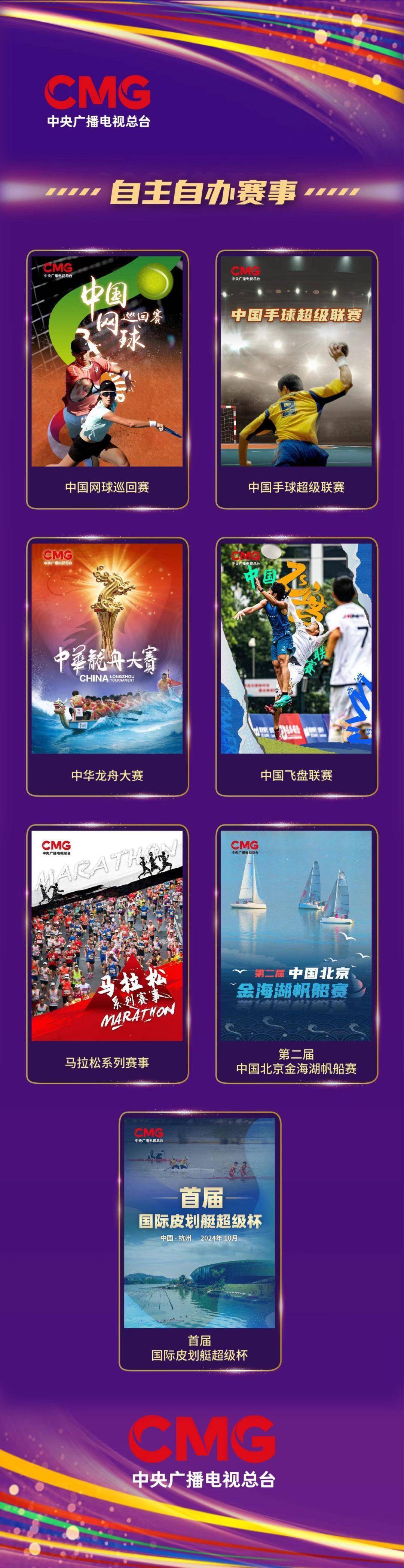 中央广播电视总台发布2024年体育赛事赛历