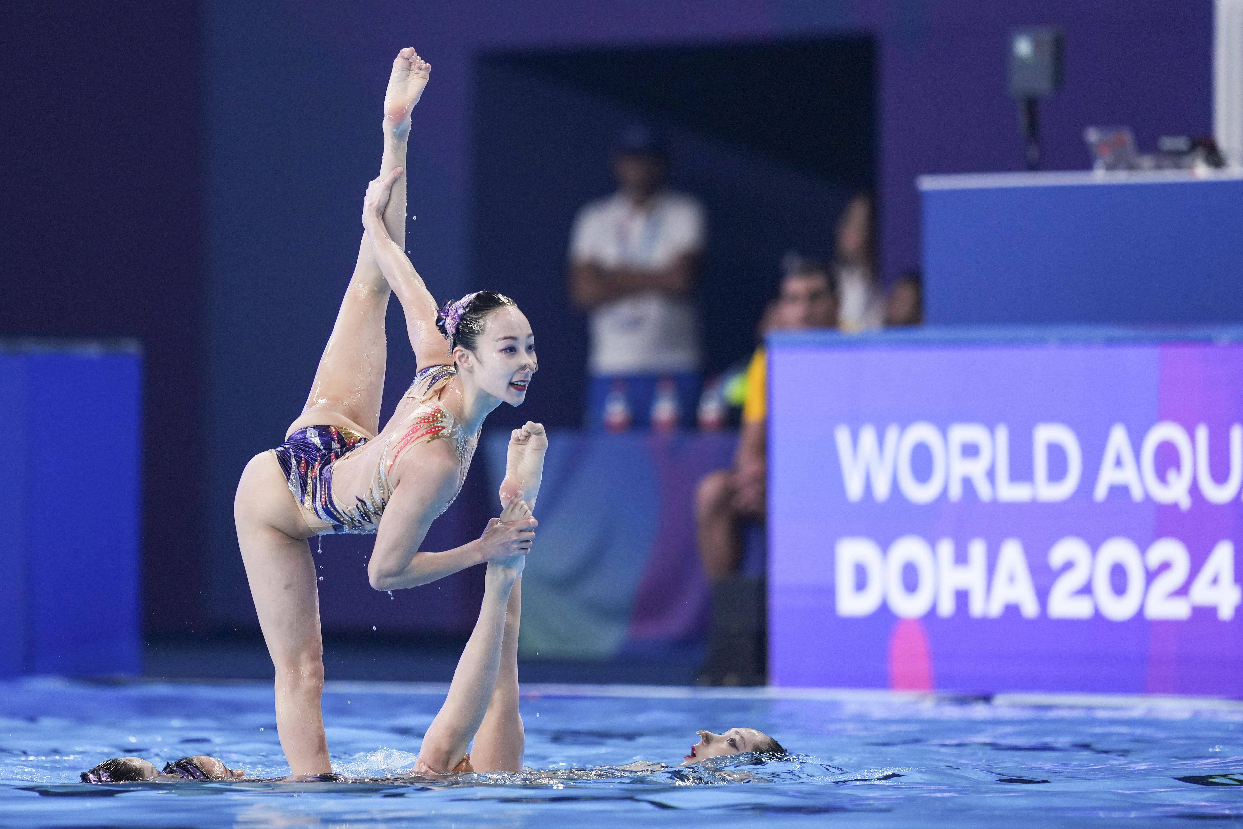 中国队获游泳世锦赛集体技巧自选冠军