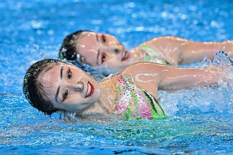 游泳世锦赛｜姊妹花为中国花游队摘得第二金 面对新规则还要继续上难度