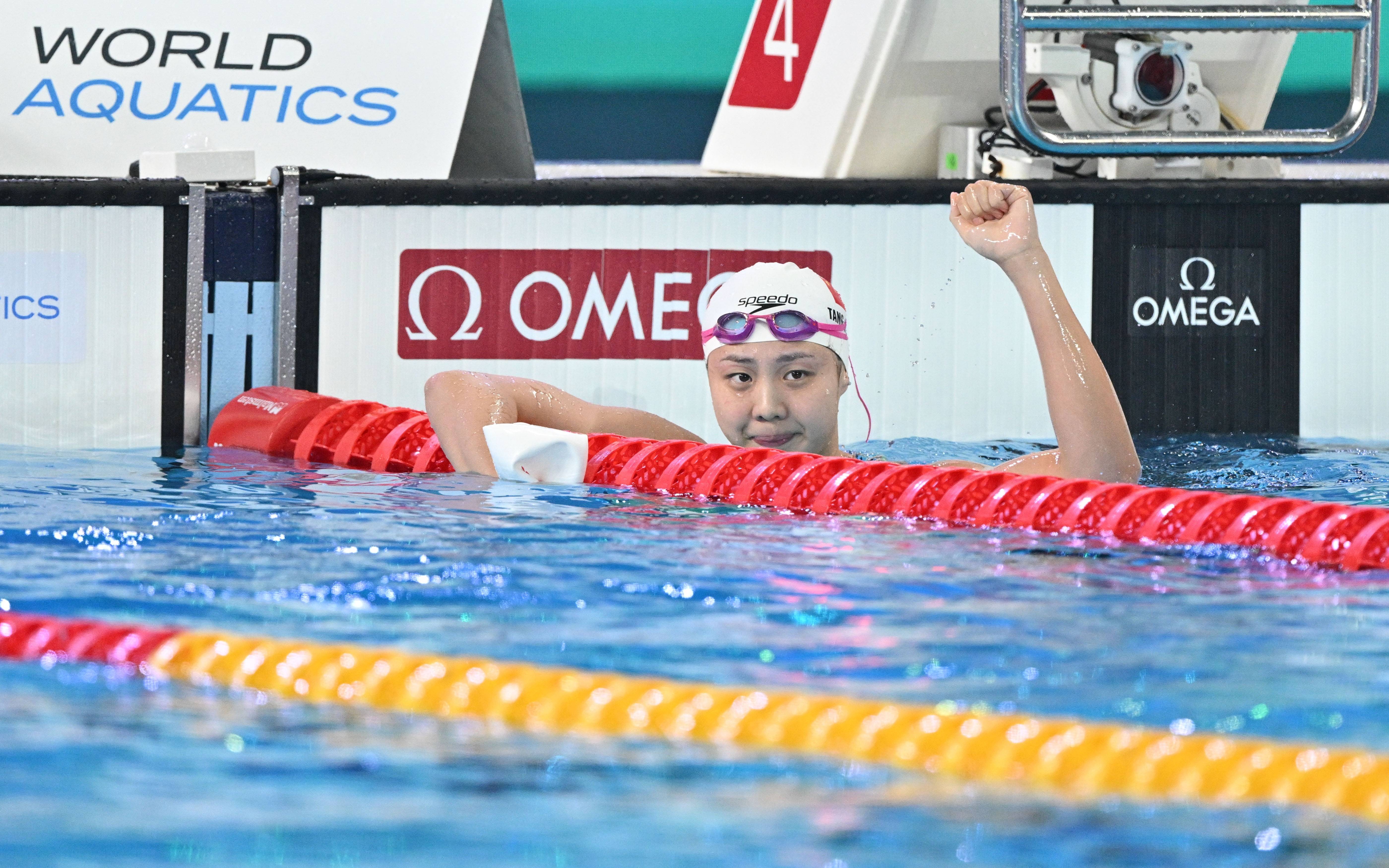 游泳世锦赛唐钱婷100米蛙泳折桂，打破全国纪录