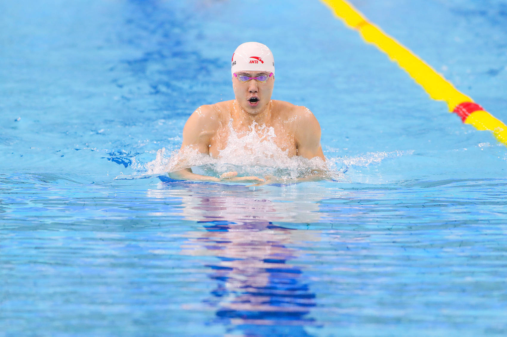 【全国游泳冠军赛】覃海洋：我的目标就是游得更快