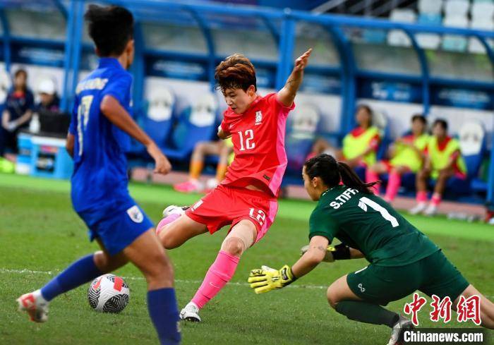 2024巴黎奥运会亚洲区女足预选赛：韩国10比1大胜泰国