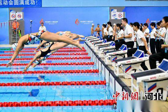 河北省第十六届运动会青少组游泳比赛收官