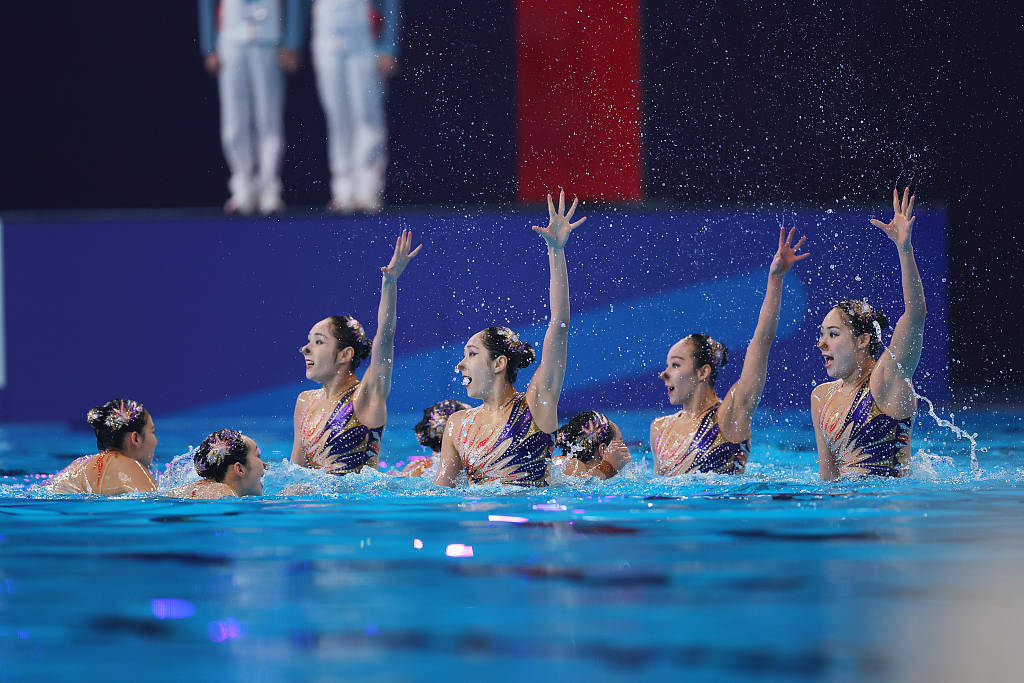 【多哈游泳世锦赛】中国队蝉联花泳集体技巧自选金牌