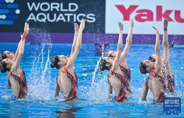 游泳世锦赛丨中国队夺得花样游泳集体技术自选冠军