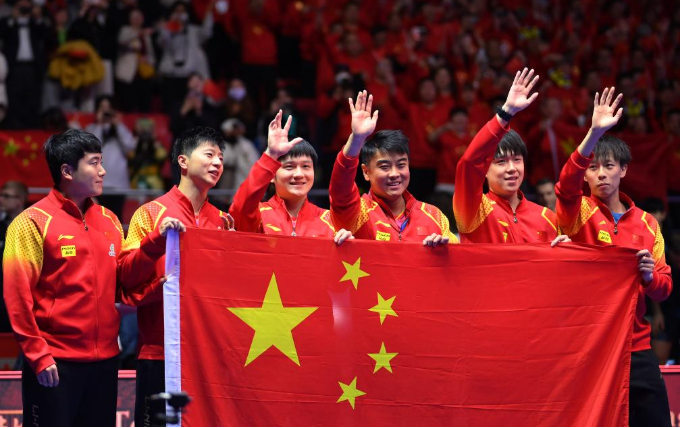 168体育资讯：2024年釜山世乒赛！中国队3-0战胜法国队，实现世乒赛男团十一连冠！